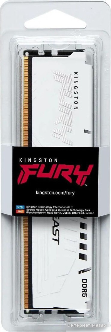 Оперативная память Kingston FURY Beast 16ГБ DDR5 6400 МГц KF564C32BWE-16
