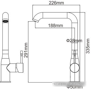 Смеситель Ledeme H98 L4698U (серый)