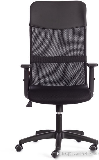 Кресло TetChair Practic Plt кожзам/ткань (черный)