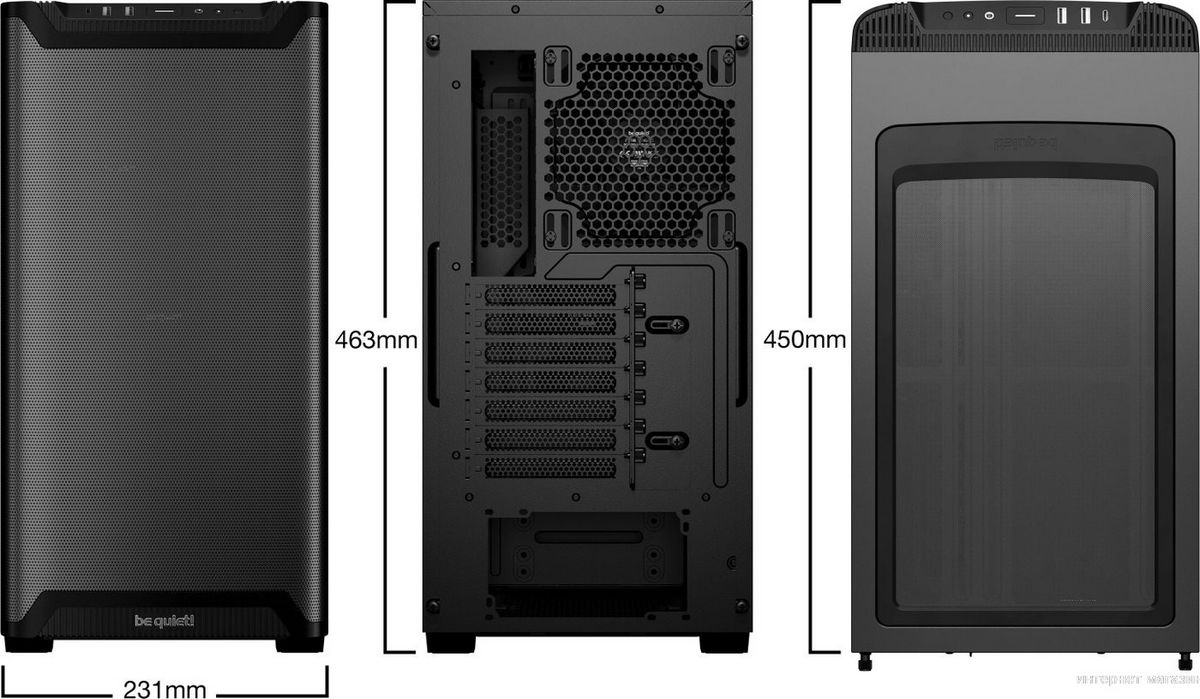 be quiet! Pure Base 501 Airflow Window Black BGW74