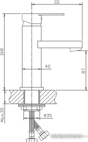 Смеситель Haiba HB1002 (хром)