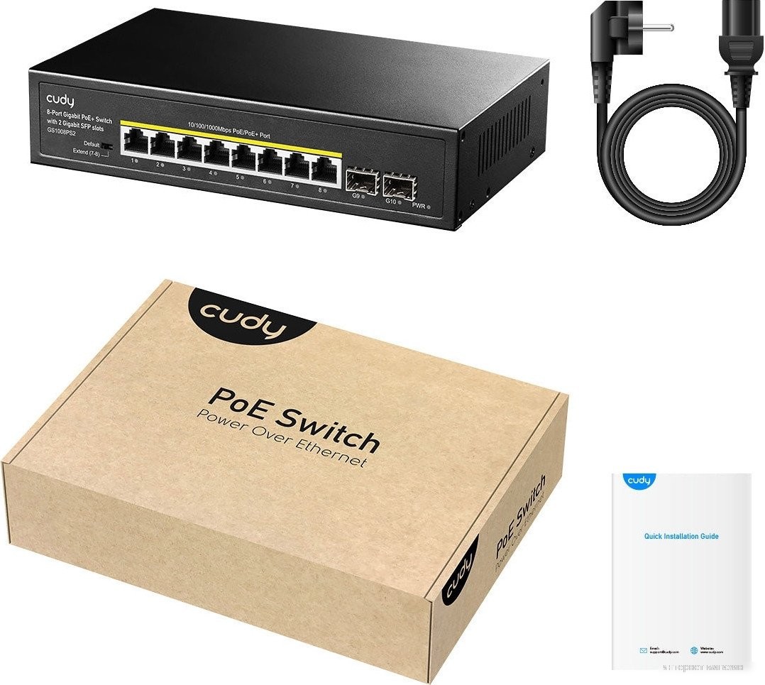 Неуправляемый коммутатор Cudy GS1008PS2 1.0