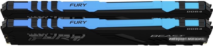Оперативная память Kingston FURY Beast RGB 2x16ГБ DDR4 3600МГц KF436C18BB2AK2/32