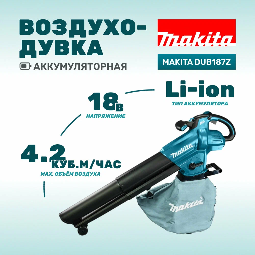 Ручная воздуходувка Makita DUB187Z (без АКБ)
