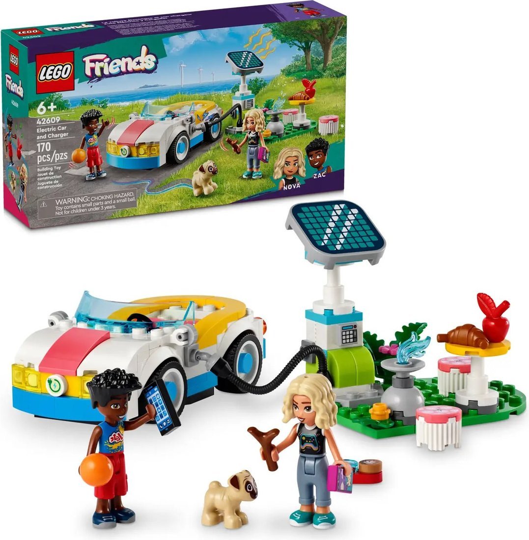 Конструктор LEGO Friends Электромобиль и зарядное устройство 42609