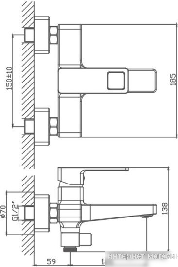 Смеситель Haiba HB60615-7 (черный)