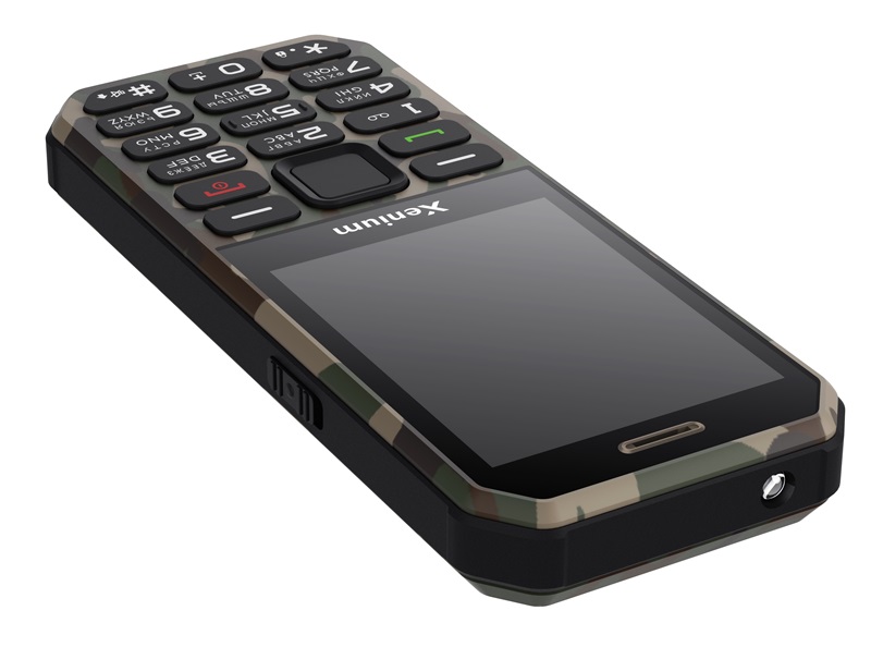 Кнопочный телефон Xenium X300 (зеленый камуфляж)