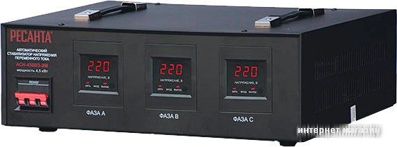 Стабилизатор напряжения Ресанта АСН-4500/3-ЭМ