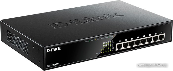 Коммутатор D-Link DGS-1008MP/B1A