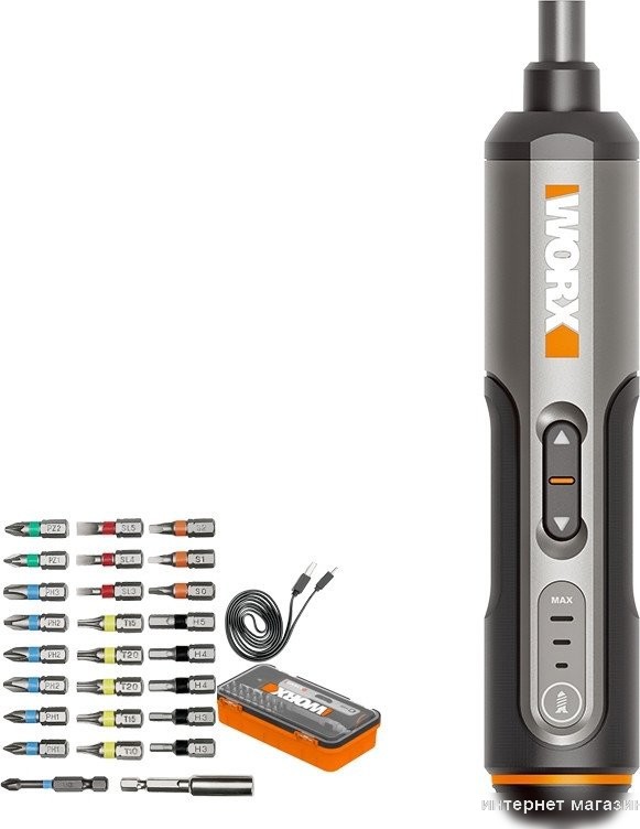 Электроотвертка Worx WX240 (с АКБ, кейс)