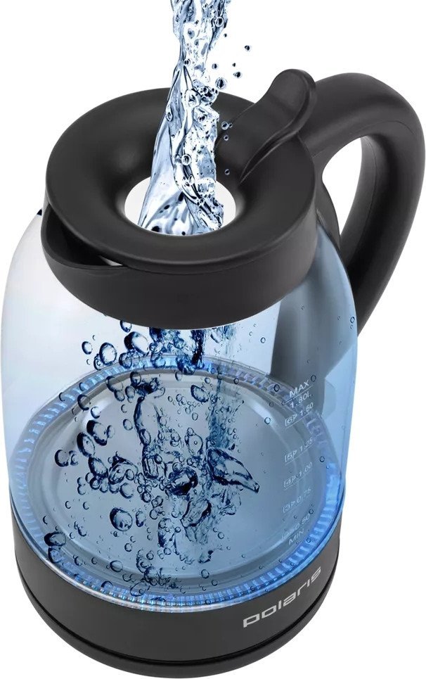 Электрический чайник Polaris PWK 1797CGL Water Way Pro (черный)