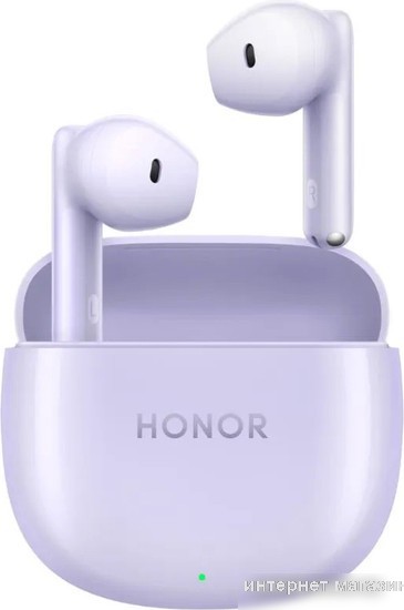 Наушники HONOR Earbuds X6 (сиреневый, международная версия)
