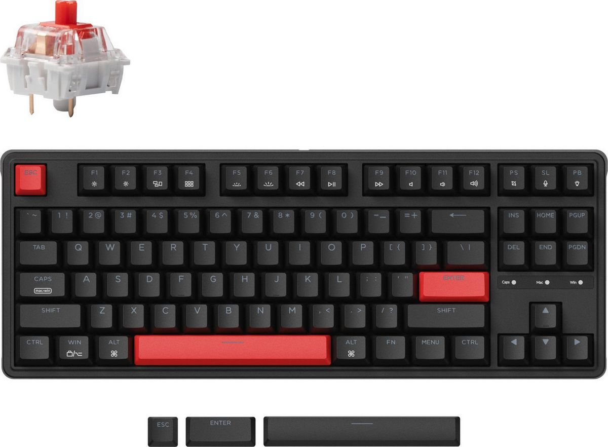 Клавиатура Keychron C3 Pro RGB C3P-H1-RU (Gateron G Pro Red)