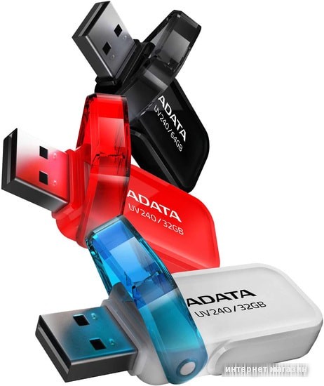 USB Flash A-Data UV240 64GB (черный)