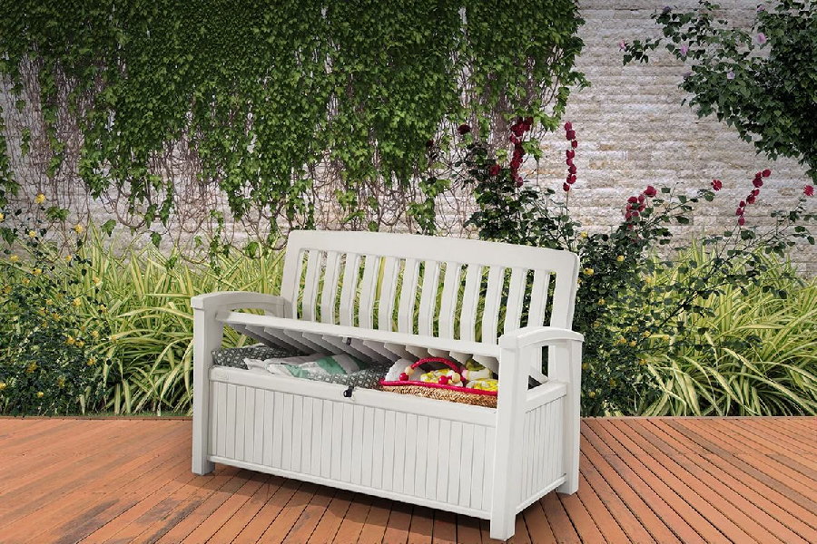 Сундук Keter Patio Bench (белый)