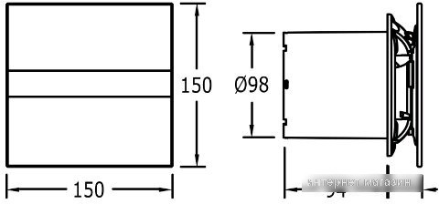 Вытяжной вентилятор CATA E-100 GTH