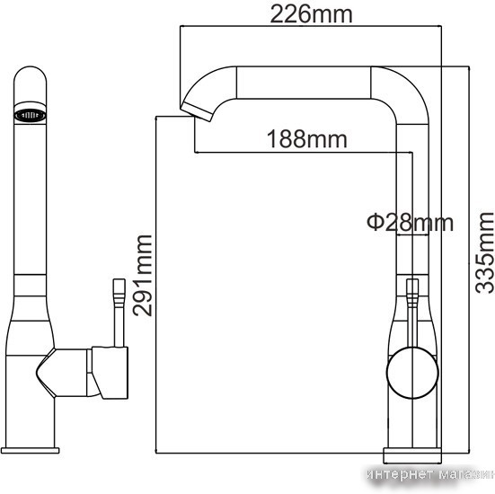 Смеситель Ledeme H98 L4698M (светло-бежевый матовый)