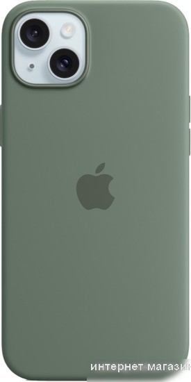 Чехол для телефона Apple MagSafe Silicone Case для iPhone 15 Plus (кипарис)