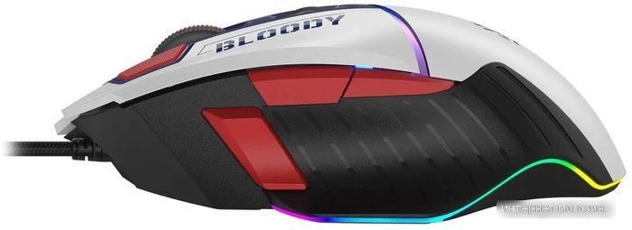 Игровая мышь A4Tech Bloody W95 Max Sports (белый/темно-синий)