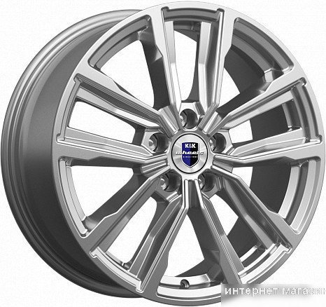 Литые диски K&K Лацио 17x7.5" 5x114.3мм DIA 60.1мм ET 45мм Дарк платинум