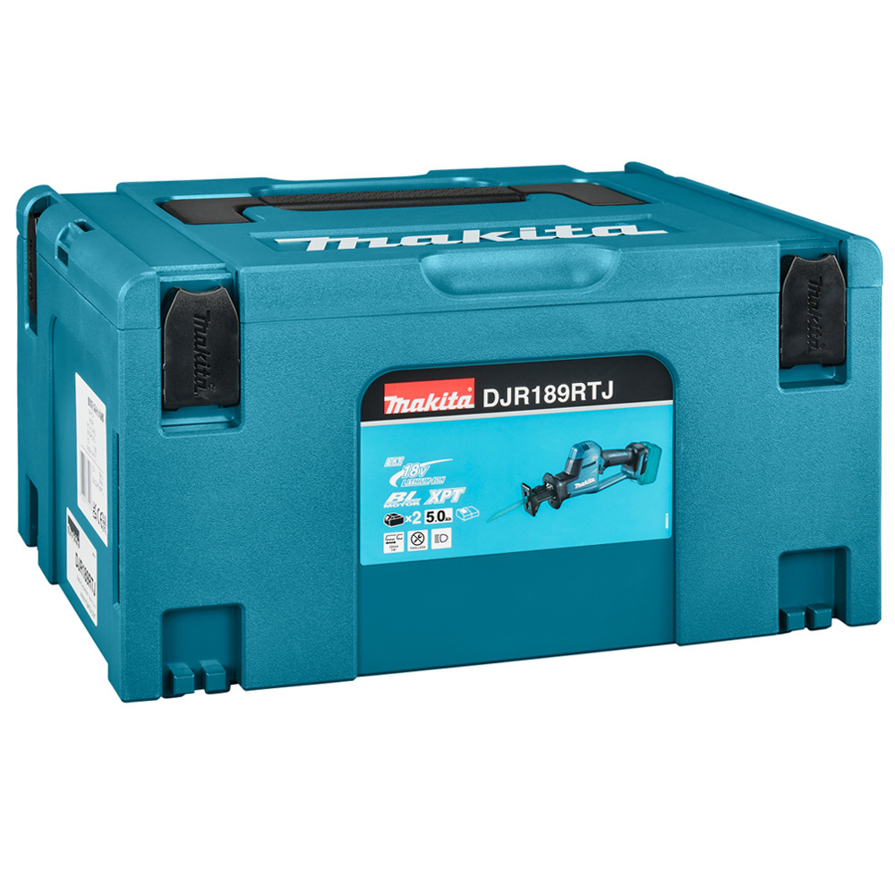 Сабельная пила Makita DJR189RTJ (с 2-мя АКБ, кейс)