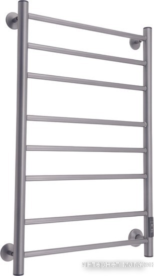 Полотенцесушитель Маргроид Ferrum Вид 10 СНШ 80x40 (графит, таймер справа)