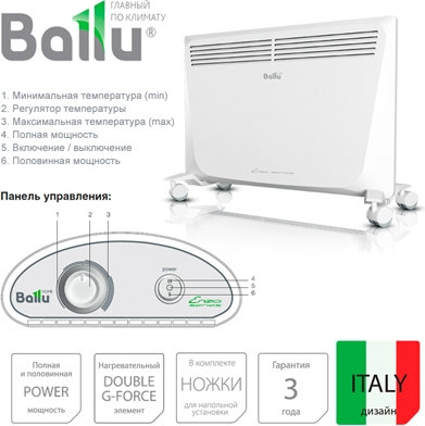 Конвектор Ballu BEC/SM-1000