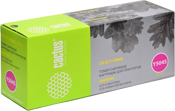 Картридж CACTUS CS-CLT-Y504S (аналог Samsung CLT-Y504S)