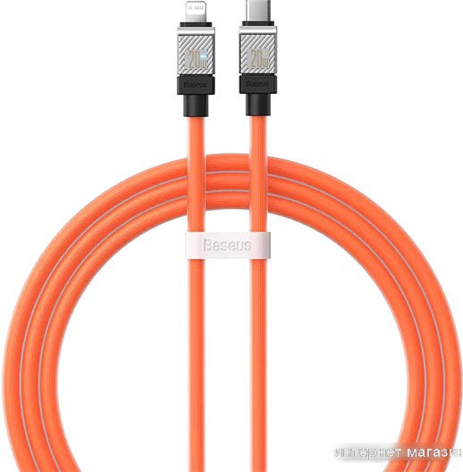 Кабель Baseus CoolPlay Series Fast Charging Cable 20W USB Type-C - Lightning (1 м, оранжевый)