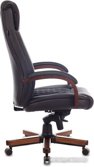 Кресло Бюрократ T-9924WALNUT (черный)