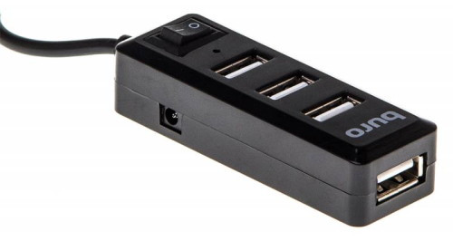 USB-хаб Buro BU-HUB4-0.5L-U2.0