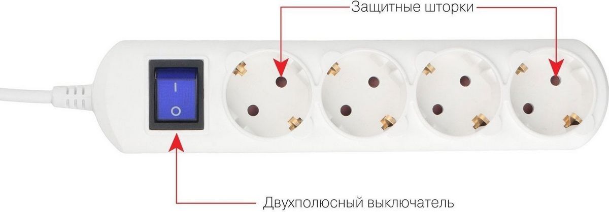 Удлинитель Power Cube PC-4B-1.5M
