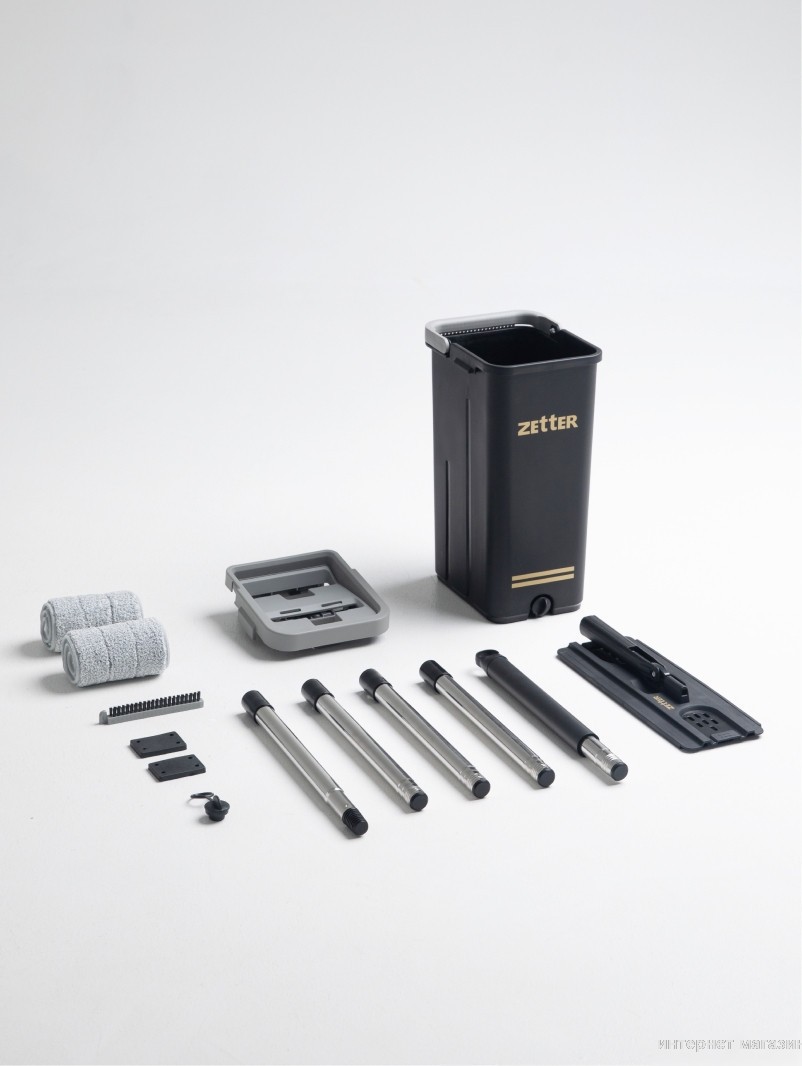 Швабра с отжимом Zetter S Home-bs-b (черный)