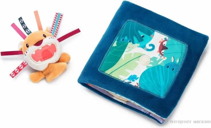 Развивающая игра Lilliputiens Книжка мягкая Лев Джек рычит 83081