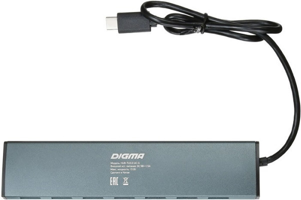 USB-хаб Digma HUB-7U3.0-UC-G
