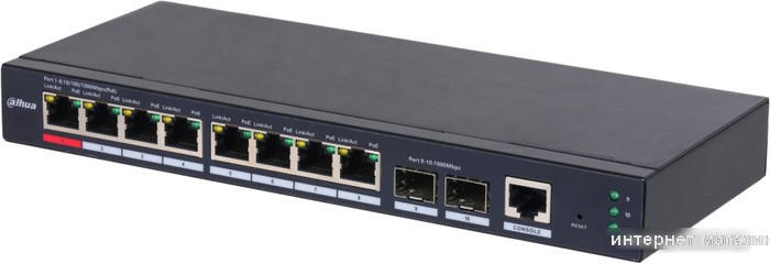 Управляемый коммутатор 2-го уровня Dahua DH-S4210-8GT-110