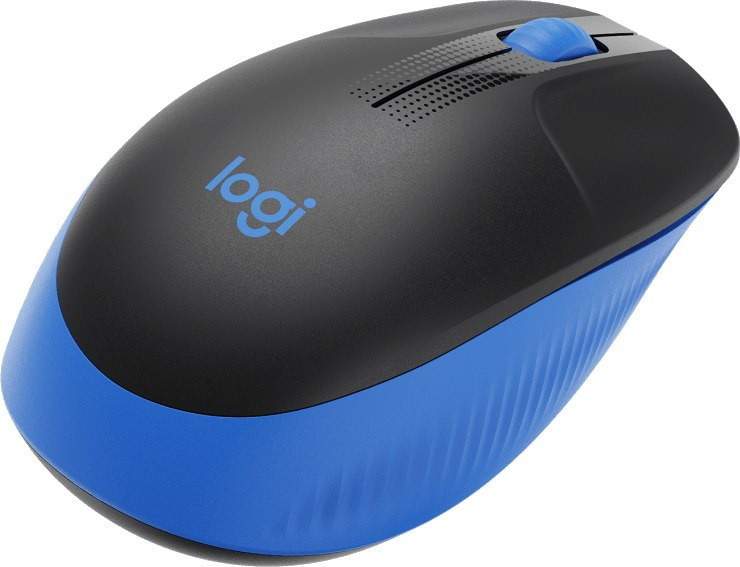 Мышь Logitech M190 (черный/синий)