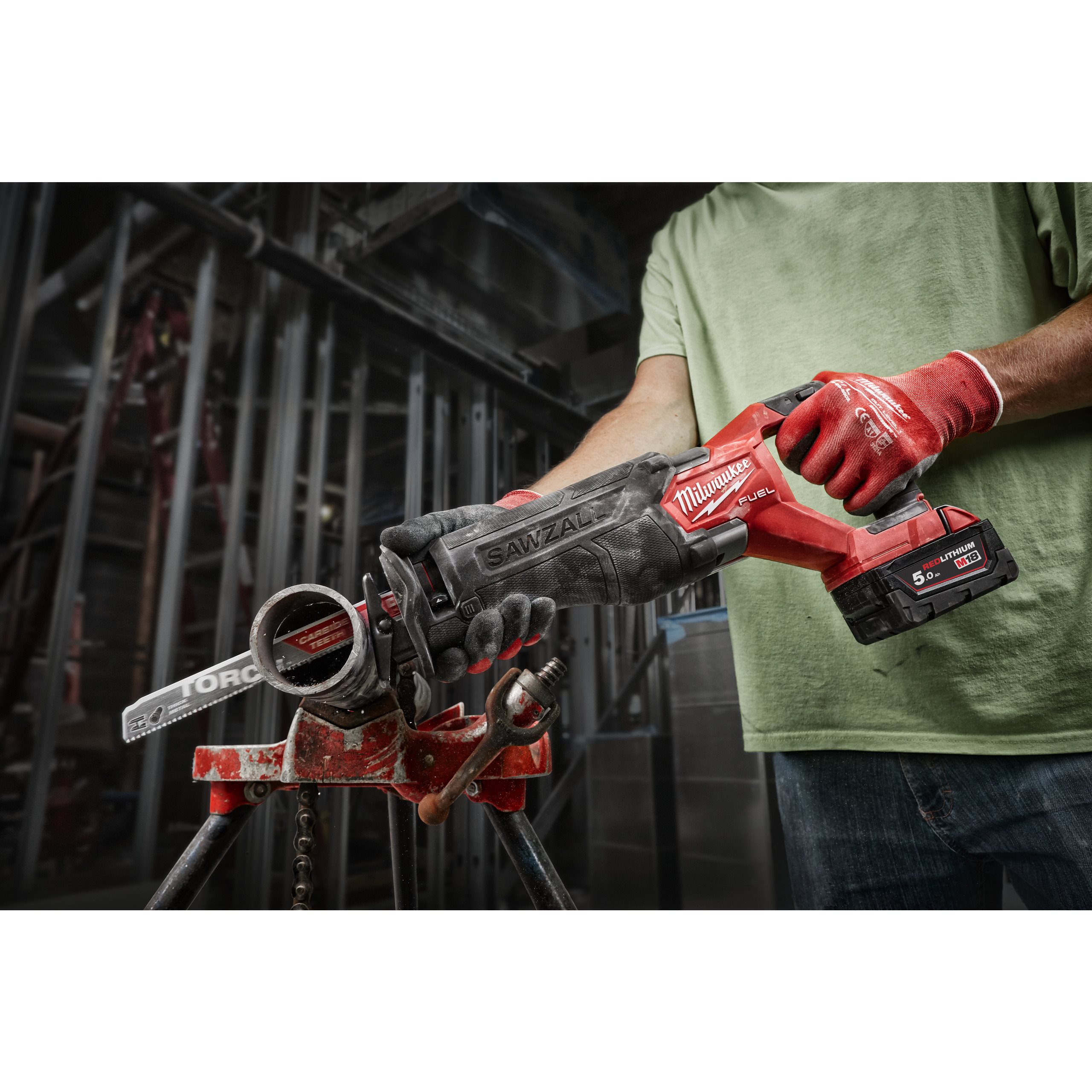 Сабельная пила Milwaukee Fuel M18 M18FSZ-502X 4933478291 (с 2-мя АКБ, кейс)
