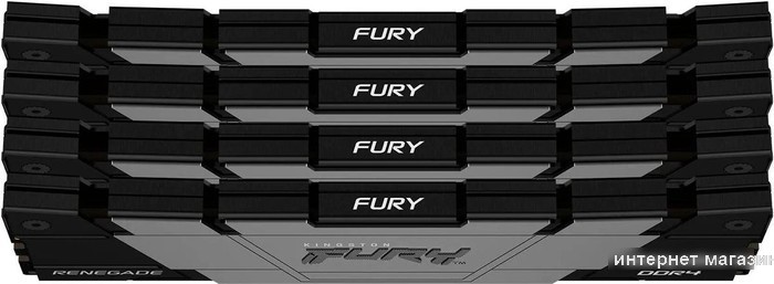 Оперативная память Kingston FURY Renegade 4x16ГБ DDR4 3600 МГц KF436C16RB12K4/64