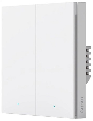 Выключатель Aqara Smart Wall Switch H1 (двухклавишный, без нейтрали)