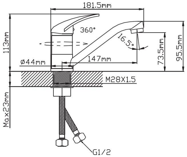 Смеситель Cronwil CD038-48
