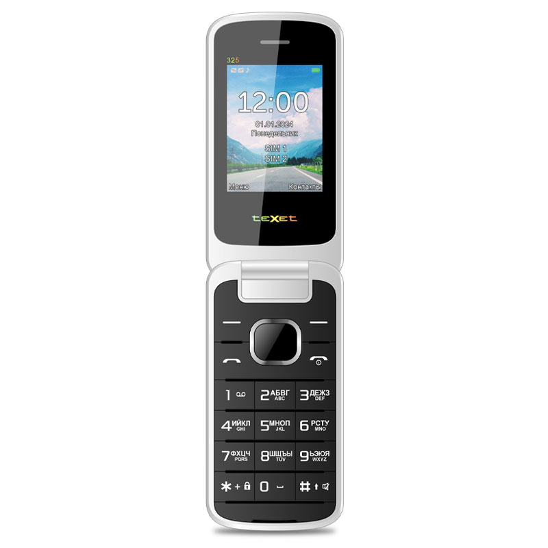 Кнопочный телефон TeXet TM-325 (антрацит)