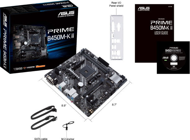 Материнская плата ASUS Prime B450M-K II