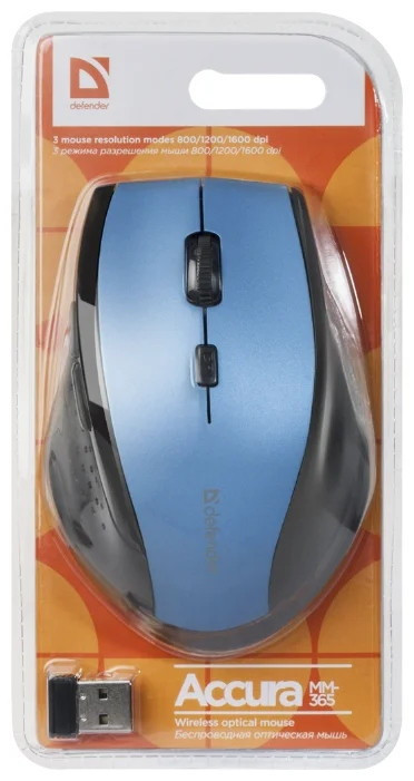 Мышь Defender Accura MM-365 (синий)
