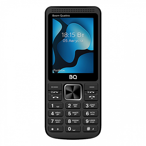 Кнопочный телефон BQ-Mobile BQ-2455 Boom Quattro (черный)