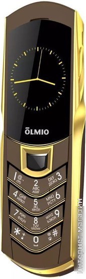 Кнопочный телефон Olmio K08 (кофе/золото)