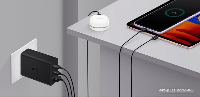 Сетевое зарядное Samsung EP-T6530NBEGEU