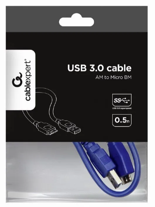 Кабель Cablexpert CCP-mUSB3-AMBM-0.5M