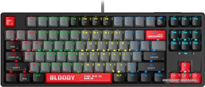 Клавиатура A4Tech Bloody S87 Energy Red (Bloody BLMS Red Plus)