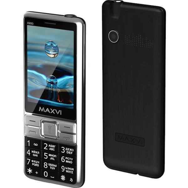 Кнопочный телефон Maxvi X900i (черный)